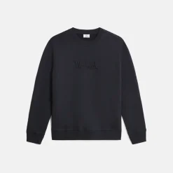 Woolrich Luxury Fleece Crewneck Melton Blue