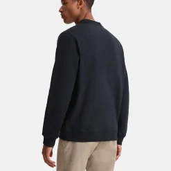 Woolrich Luxury Fleece Crewneck Melton Blue