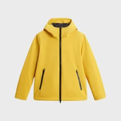 Woolrich Men's Pacific Jacket in Tech Softshell Lemon Curry