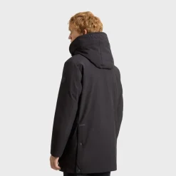 Woolrich Men's Parka In Tech Softshell Black