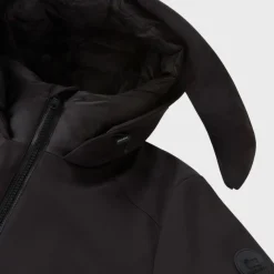 Woolrich Men's Parka In Tech Softshell Black