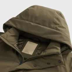 Woolrich Men's Stretch Nylon Jacket With Padding And Removable Hood Da