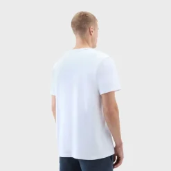 Woolrich Navy Logo T-Shirt Bright White