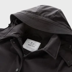 Woolrich Women's Firth Down Hooded Trench Black