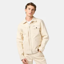 Wrangler Jacket Blue Bell Embroidered Jacket Ecru